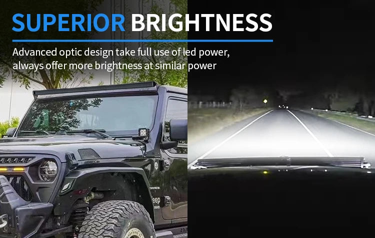 AURORA Screwless 20-Inch Offroad Driving DRL RGB LED Light Bar