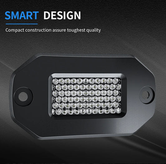 AURORA 2 Inch Flush Mount LED Work Light (Diffusion) (Pair)