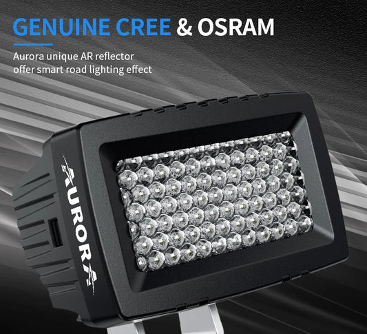 Aurora 3*1.5" Cool White LED Work Light (Diffusion) (Pair)