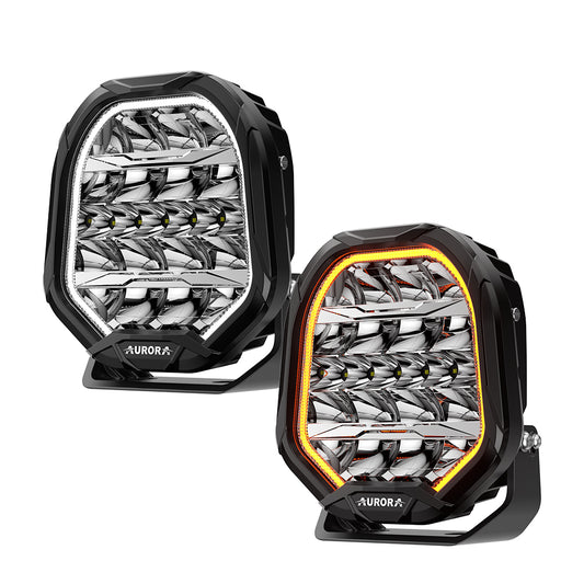 Aurora FireNova 9 Inch Driving Light with DRL (Pair)