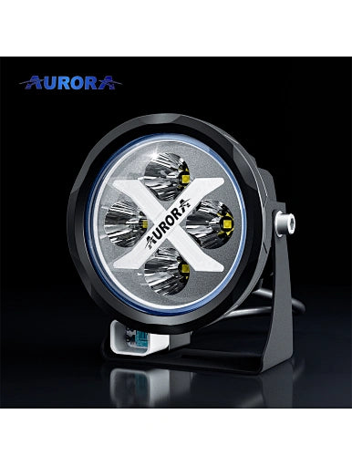 AURORA RGB LED Floodlight 4 Inch 40W Round LED Driving Light [Flood] (Pair)