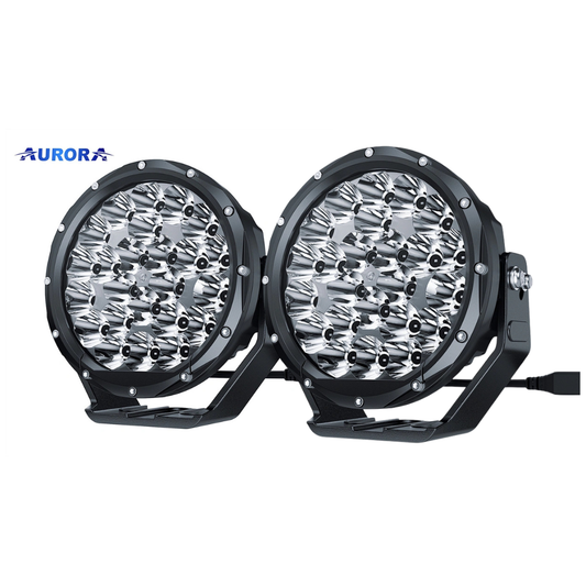Aurora 7-Inch Round LED Driving Light with DRL (High Lux) (Pair)
