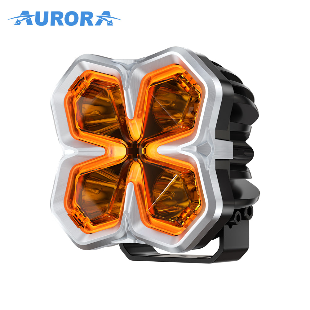Aurora 5-Inch Quad Light with DRL (Pair)