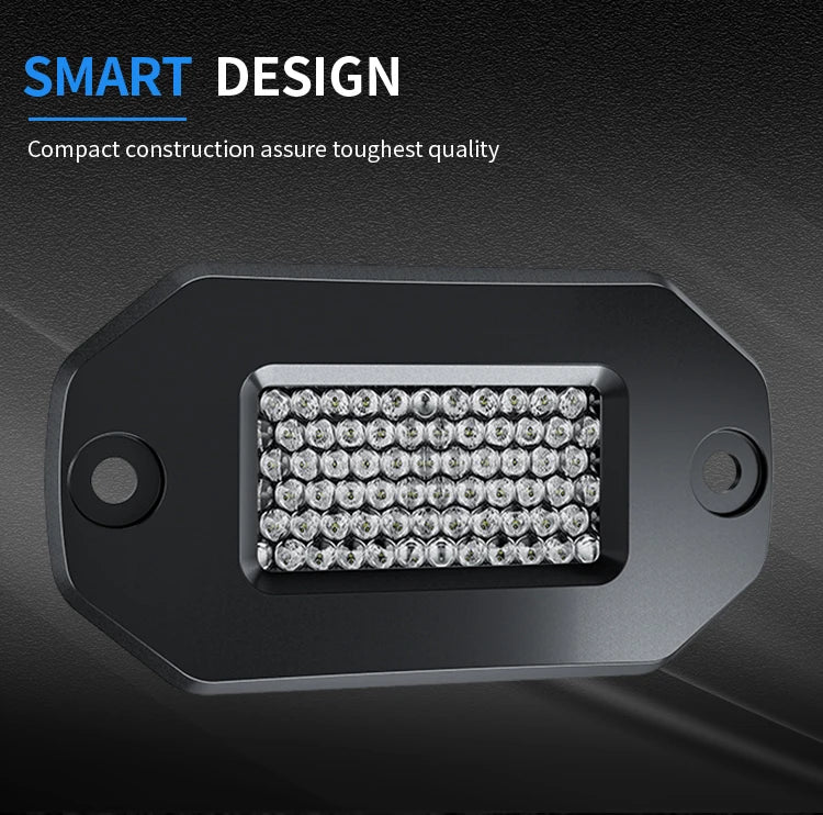 AURORA 2 Inch Flush Mount LED Work Light (Diffusion)