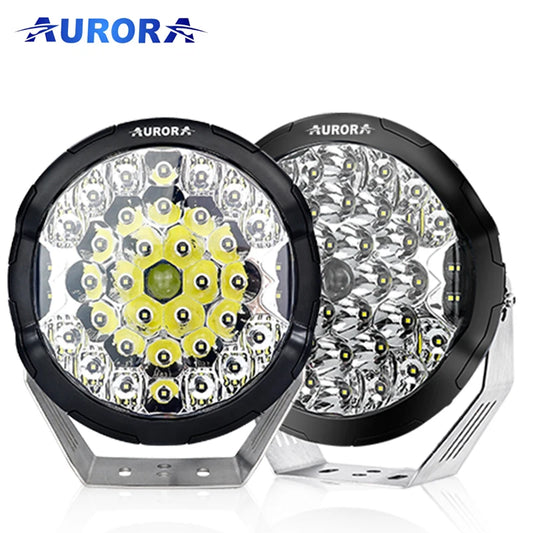 Aurora Powerful Laser LED Driving Light Round 9inch (Pair)