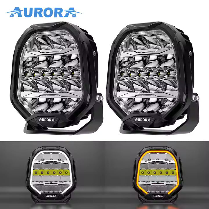 Aurora 7 Inch Driving Light with DRL (Pair)