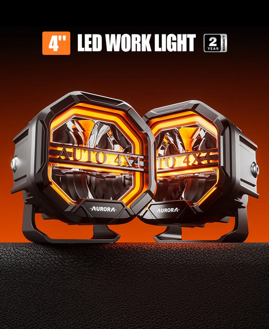 AURORA FireNova 4inch fog lights led work light for off road 4x4 ATV Truck led light (DRL) (pair)