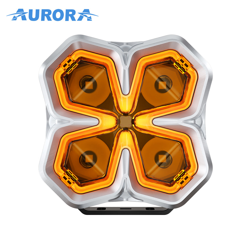 Aurora 5-Inch Quad Light with DRL (Pair)