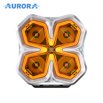 Aurora 5-Inch Quad Light with DRL (Pair)