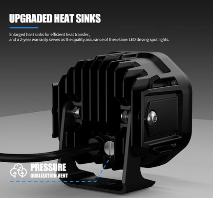 AURORA FireNova 4inch fog lights led work light for off road 4x4 ATV Truck led light (DRL) (pair)