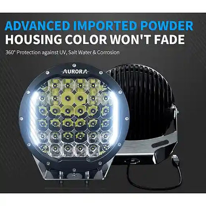 Aurora 9 Inch Premium LED Driving Light with DRL
