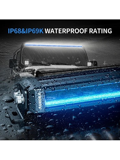 AURORA Screwless 20-Inch Offroad Driving DRL RGB LED Light Bar