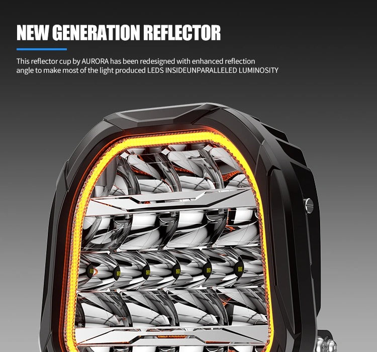 Aurora FireNova 9 Inch Driving Light with DRL (Pair)