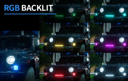 Aurora 3.3 inch Screwless RGB LED Pod Light (Pair)