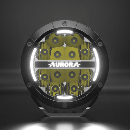 Aurora 5-Inch Round LED Driving Light – White + Amber DRL