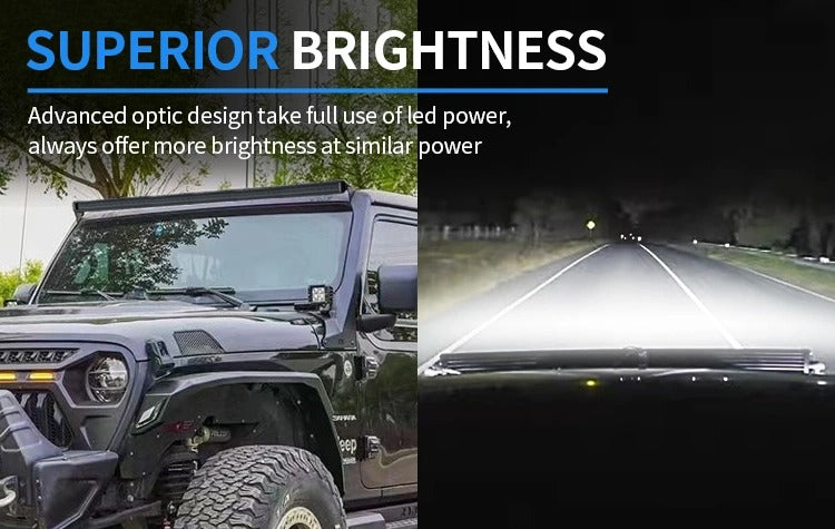 AURORA Screwless 40-Inch Offroad Driving DRL RGB LED Light Bar