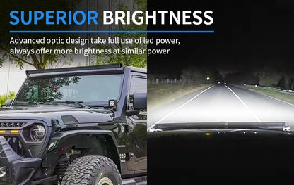 AURORA Screwless 20-Inch Offroad Driving DRL RGB LED Light Bar
