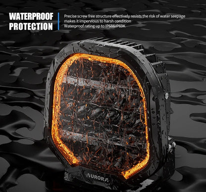 Aurora FireNova 9 Inch Driving Light with DRL (Pair)