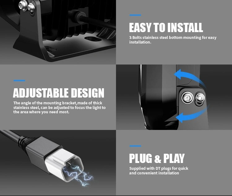 Aurora FireNova 9 Inch Driving Light with DRL (Pair)