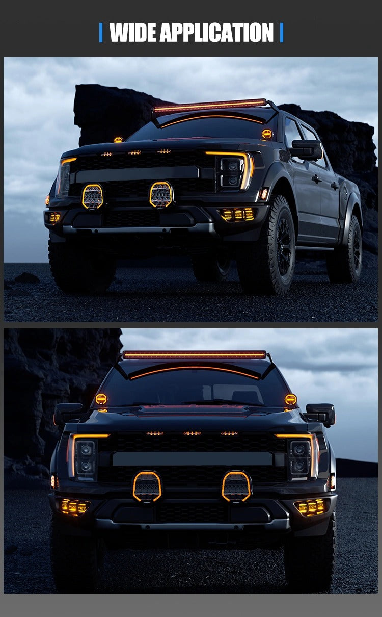 Aurora FireNova 7 Inch Driving Light with DRL (Pair)