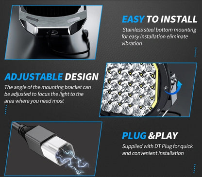 Aurora 9 Inch Premium LED Driving Light with DRL