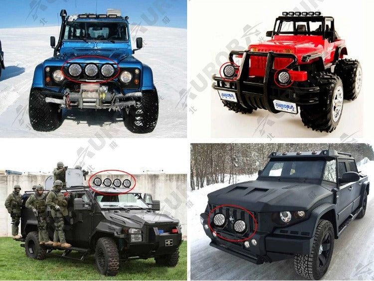 AURORA RGB LED Spotlight 4 Inch 40W Round Led Driving Light [Spot] (Pair)