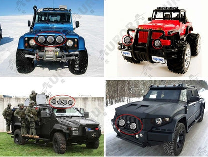 AURORA RGB LED Spotlight 4 Inch 40W Round Led Driving Light [Spot] (Pair)