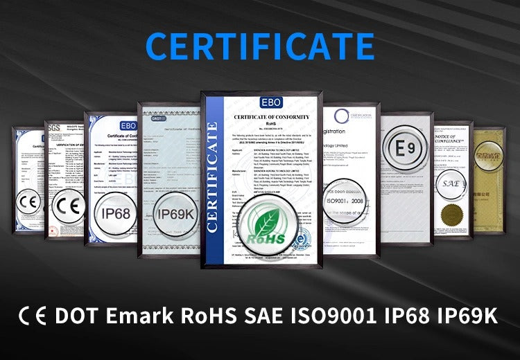 Aurora FireNova 9 Inch Driving Light with DRL (Pair)