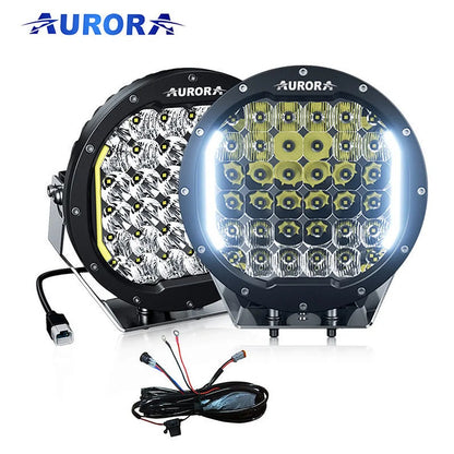 Aurora 9 Inch Premium LED Driving Light with DRL