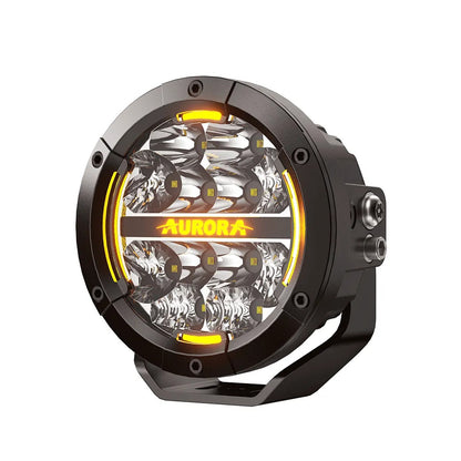 Aurora 5-Inch Round LED Driving Light – White + Amber DRL