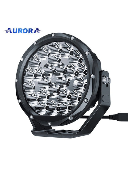 Aurora 7-Inch Round LED Driving Light with DRL (High Lux) (Pair)