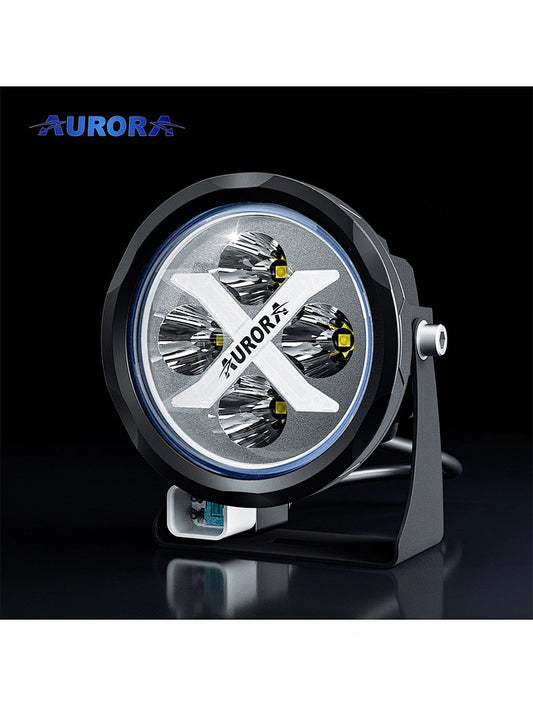 AURORA RGB LED Spotlight 4 Inch 40W Round Led Driving Light [Spot] (Pair)