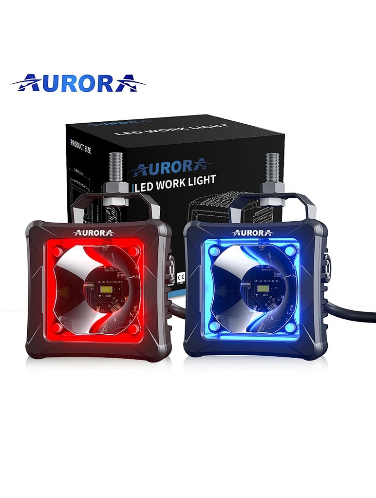 Aurora 3.3 inch Screwless RGB LED Pod Light (Pair)