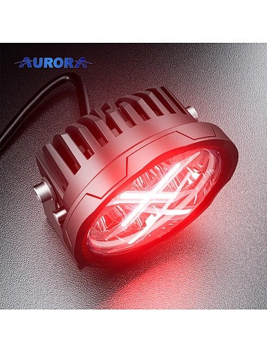 AURORA RGB LED Spotlight 4 Inch 40W Round Led Driving Light [Spot] (Pair)