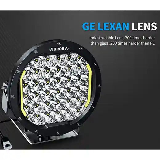 Aurora 9 Inch Premium LED Driving Light with DRL