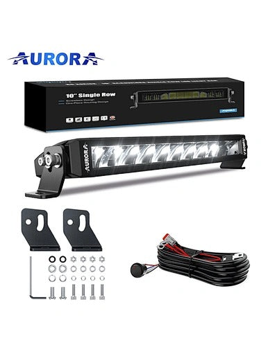 AURORA 20-inch Dual Color Led Light Bar (White and Golden Yellow) + White DRL